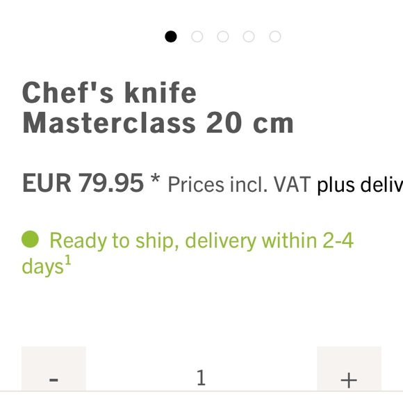 ROSLE chef’s knife forged high end - Picture 5 of 9